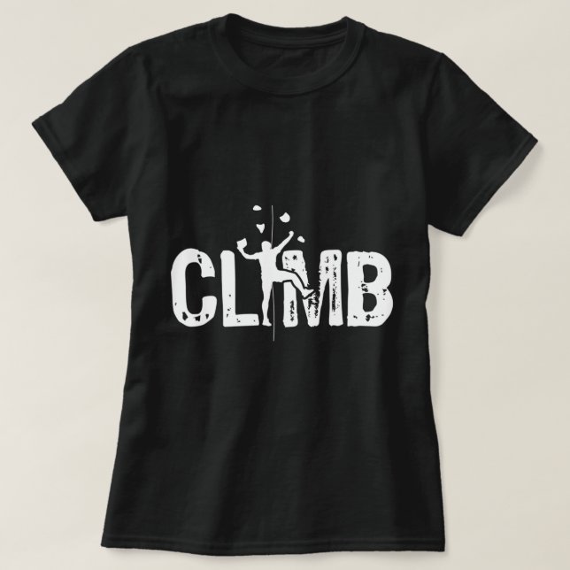 Camiseta Escalar la pared de Bouldering escalar el Monte de (Diseño del anverso)