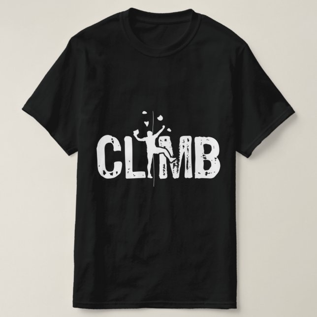 Camiseta Escalar la pared de Bouldering escalar el Monte de (Diseño del anverso)