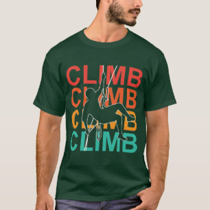 Camiseta Escalar, Mountain Rock Climber Brave Adventure