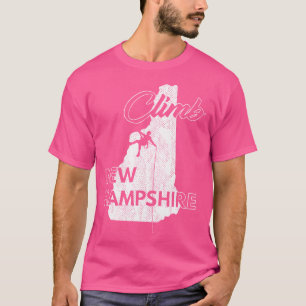 Camiseta Escalar Nueva Hampshire Escalada en Roca Escalador