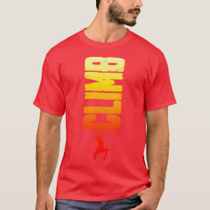 Camiseta Escalar rock escalando cl vertical de color de roc