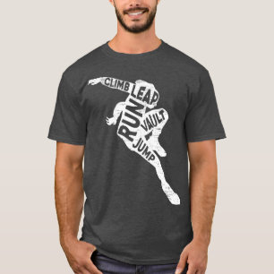 Camiseta Escalar Salto Correr Bóveda Salto Parkourier Park