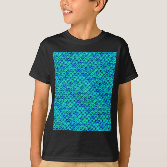 Camiseta Escalas azules Aqua (Anverso)