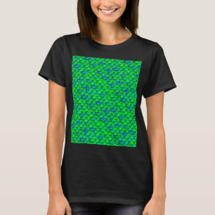 Camiseta Escalas azules verdes caídas