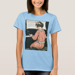 Camiseta Escalas de Jessie Willcox Smith, niña de música de