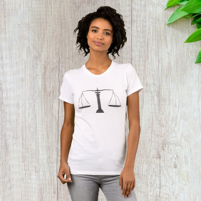 Camiseta Escalas de Justicia Elegantes (Subido por el creador)