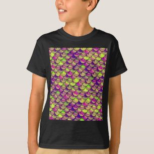 Camiseta Escalas moradas y verdes
