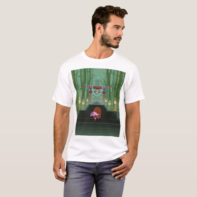 Camiseta Escalera al templo (Anverso completo)