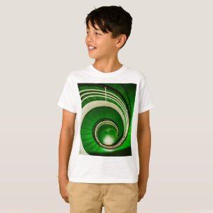Camiseta Escalera circular verde