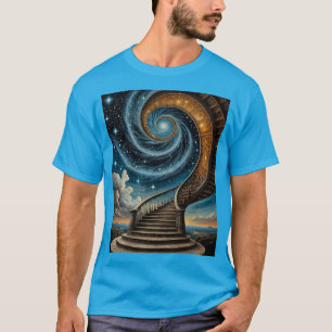 Camiseta Escalera De Espiral Mágica En Tee De Galaxia Estel