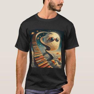 Camiseta Escalera de libros – Cielo de fantasía surrealista