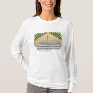 Camiseta Escalera del estadio entre las filas de asientos