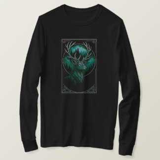 Camiseta Escalera Geométrica Con Antornos Forestales | SOLO