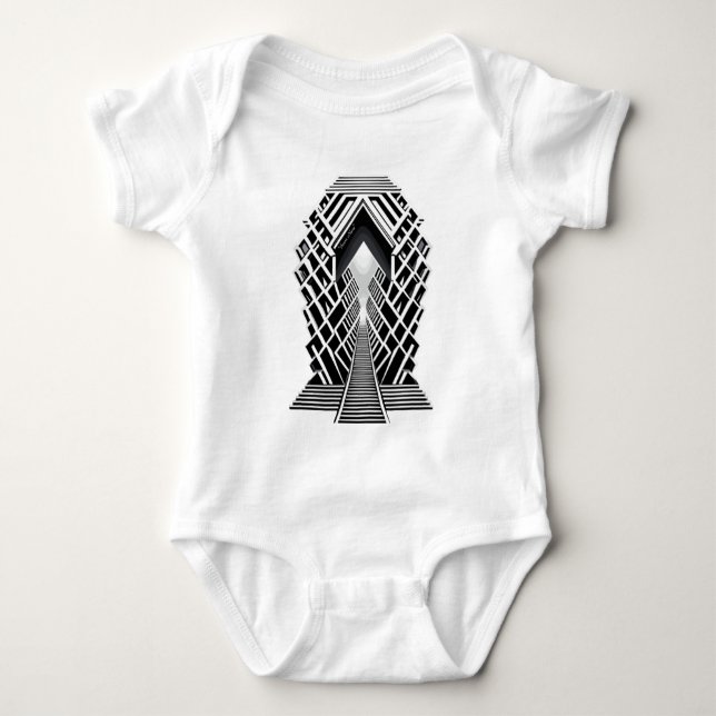 Camiseta Escalera monocromática: Obelisco de los contrastes (Anverso)