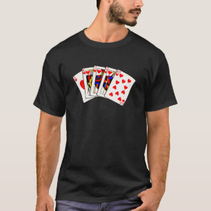 Camiseta Escalera real de los corazones