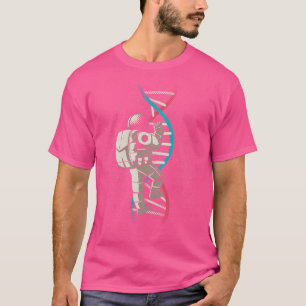Camiseta Escaleras de ciencias del astronauta del ADN por T
