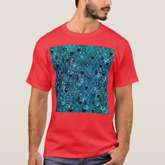 Camiseta Escales de Sirena verde azulada Glam 2 Faux Purpur