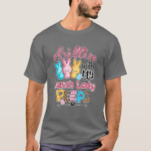 Camiseta Escalofriante Con Mi Lunch Lady Bunnies Día De Pas