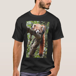Camiseta Escalofriante Estilo Panda Rojo
