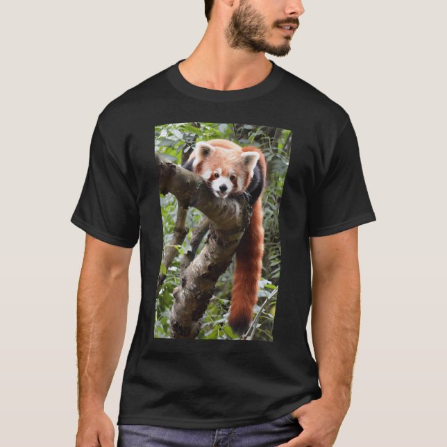Camiseta Escalofriante Estilo Panda Rojo (Anverso)
