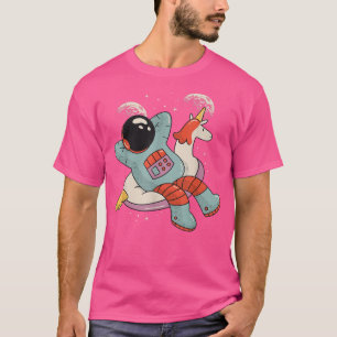 Camiseta Escalofrío en astronauta de flotación espacial -có