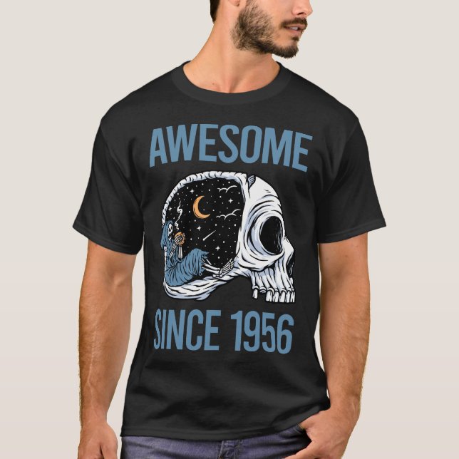 Camiseta Escalofrío esqueleto - Increíble desde 1956 (Anverso)