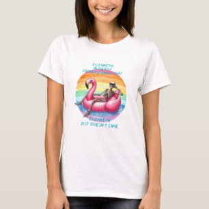 Camiseta Escalofríos De Esqueleto En Flamingo