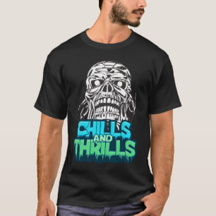 Camiseta Escalofríos y emociones crían horror gráfico de Ha