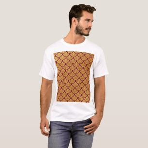 Camiseta Escamas de Sirena Art Deco - Magenta