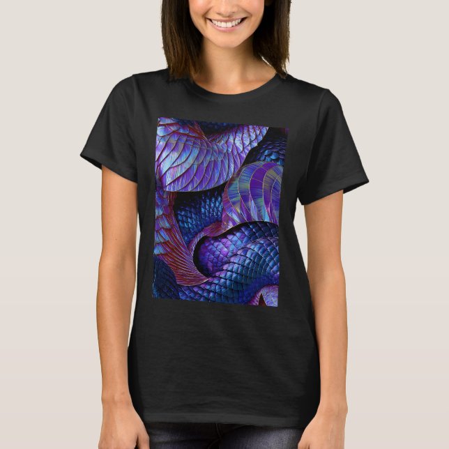 Camiseta Escamas púrpuras (Anverso)