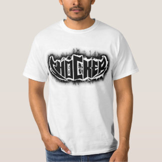 Camiseta Escándalo blanco y negro
