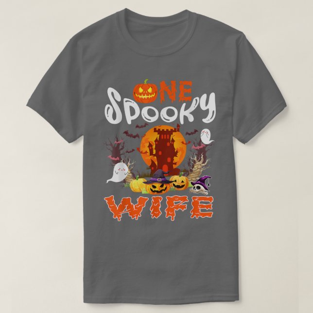 Camiseta Escándalo Esposa Esposa Halloween Pareja Costume B (Diseño del anverso)