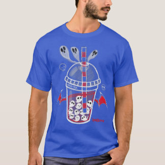 Camiseta Escándalo Ghos-Tea Spooky Boba Emo Gótico Alt Rojo