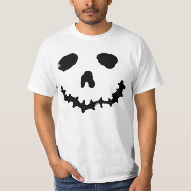 Camiseta Escandaloso Jack-o-lantern Fantasma Cara Shirt (Anverso)