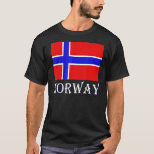Camiseta Escandinavia Bandera noruega País nórdico Noruega