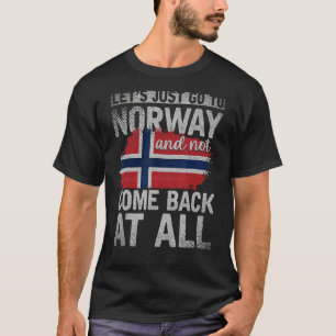 Camiseta Escandinavia Bandera noruega País nórdico Noruega