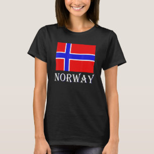Camiseta Escandinavia Bandera noruega País nórdico Noruega
