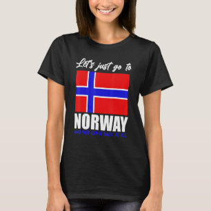 Camiseta Escandinavia Bandera noruega País nórdico Noruega