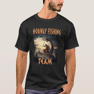 Camiseta Escandinavia Norge Souvenir del equipo de pesca de