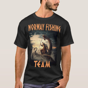 Camiseta Escandinavia Norge Souvenir del equipo de pesca de
