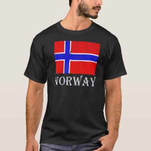 Camiseta Escandinavia País nórdico Bandera Noruega