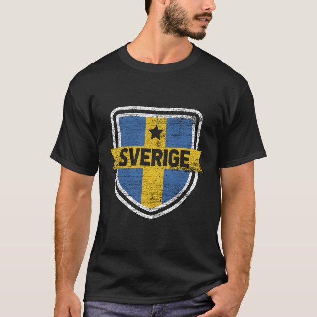 Camiseta Escandinavia Suecia Gris pequeño (Anverso)