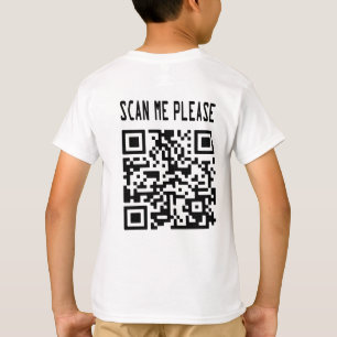 Camiseta Escanéame por favor código QR - Sonríe, es gratis