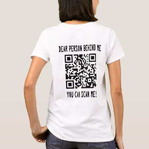 Camiseta Escanear el código QR para un impulso motivador