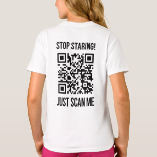 Camiseta Escanear mi código QR: Elegir la amabilidad todos