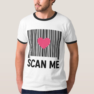 Camiseta Escanear yo - Código de barras creativo con diseño