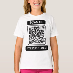 Camiseta Escanearme para obtener el Chica de código QR de a