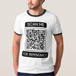 Camiseta Escanearme por arrepentimiento Ringer de los hombr