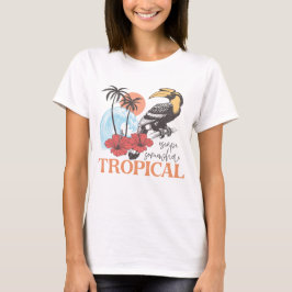 Camiseta Escapa a algún lugar tropical 