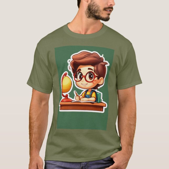 Camiseta "Escapada académica: Estudiando a un niño Personal (Anverso)